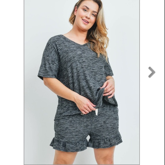 Waffle Knit Lounge Set NWT - Picture 2 of 4